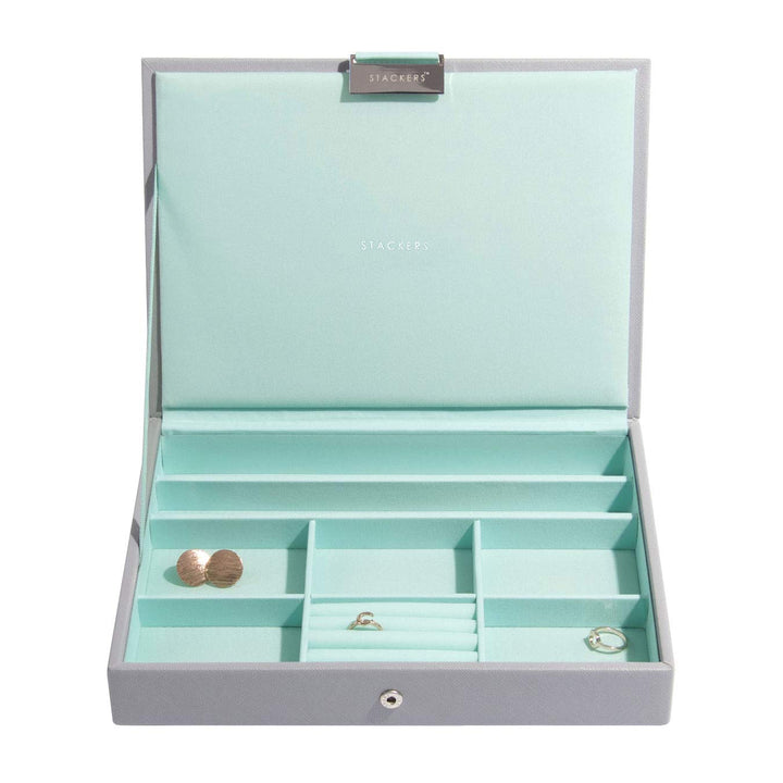 Stackers Grau Mint Klassisch Schmuckschatulle Deckel Dove Grey/Mint, Dove Grey/Mint