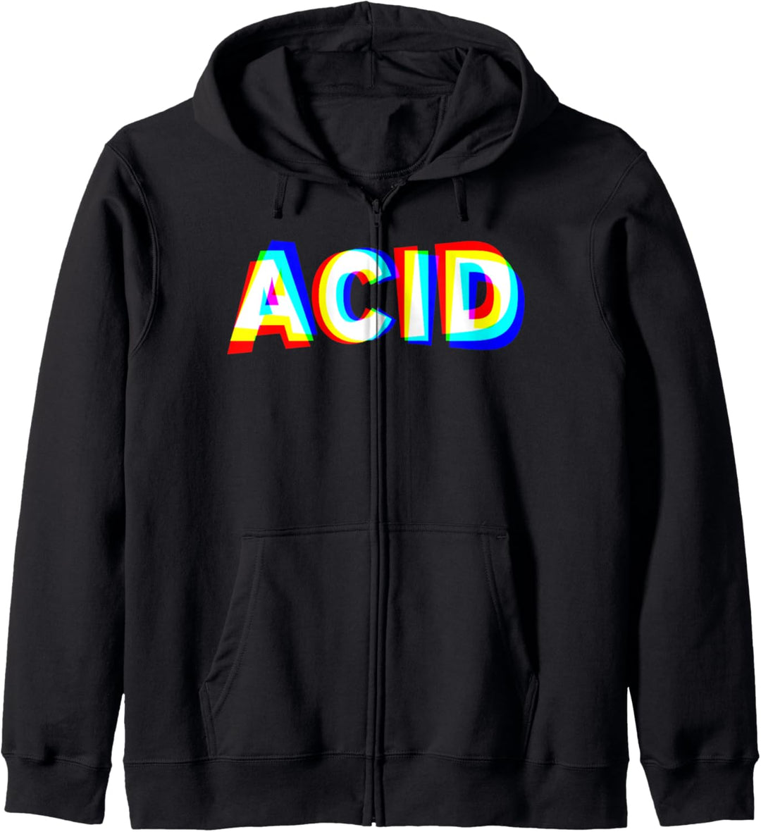 Acid House Techno DJ EDM Raver Rave Festival Kapuzenjacke