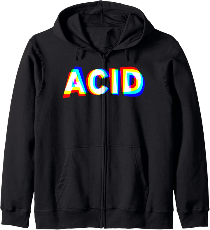 Acid House Techno DJ EDM Raver Rave Festival Kapuzenjacke