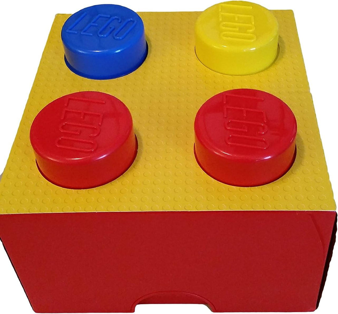 LEGO Storage Brick 4-Piece Set, Bright Red, Blue & Yellow