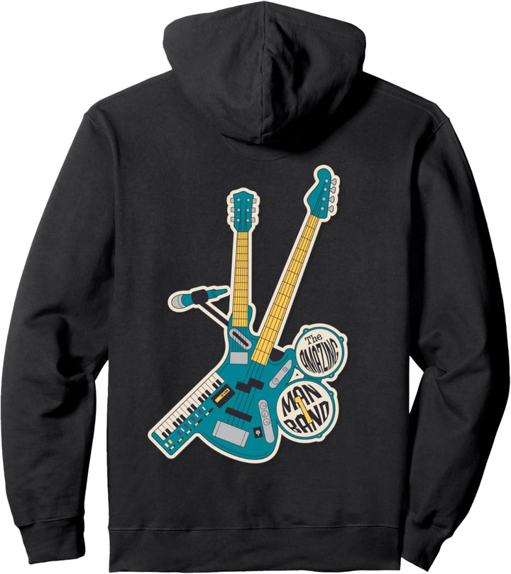 One Man Band 80er Jahre Design Musiker Geburtstagsgeschenk Frauen Männer Junge Pullover Hoodie
