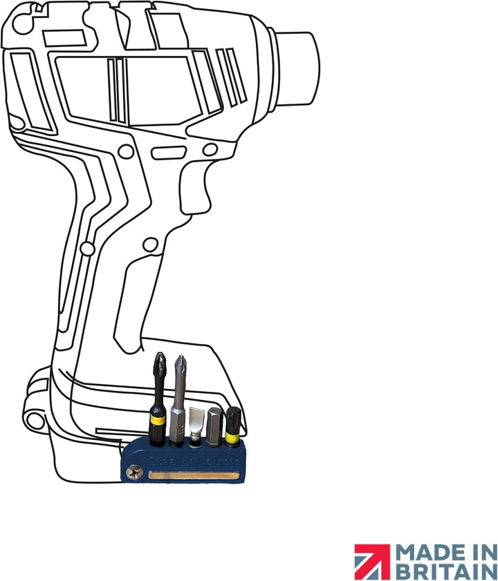 StealthMounts Bosch 18v Schwarz magnetischer Bit-Halter | Bit Organizer für Bohrer | Idealer Bit-Hal