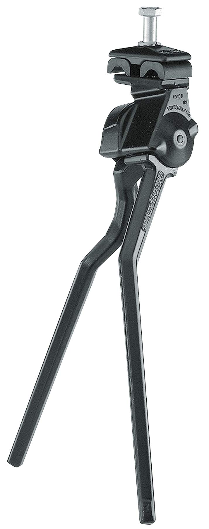 Pletscher Twin Leg Doppelbein-Fahrradständer, 320 mm, Schwarz, Schwarz