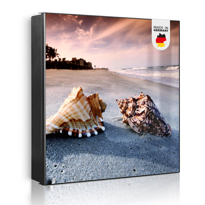 banjado Grosser Schlüsselkasten Metall - Schlüsselbox 30x30cm mit 32 Haken - Schlüsselkasten modern