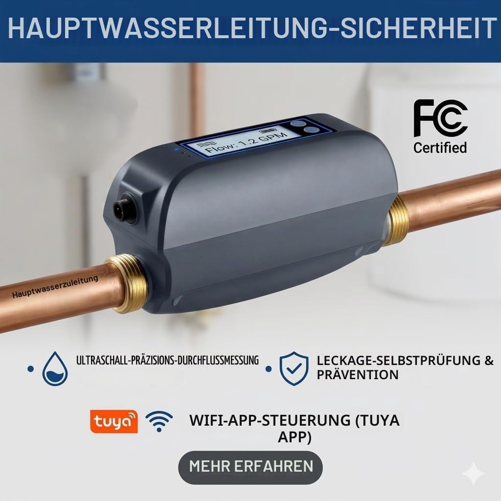 Haozee WiFi Smart-Wasserventil und automatische Abschaltung, Automatisierungsszene funktioniert mit