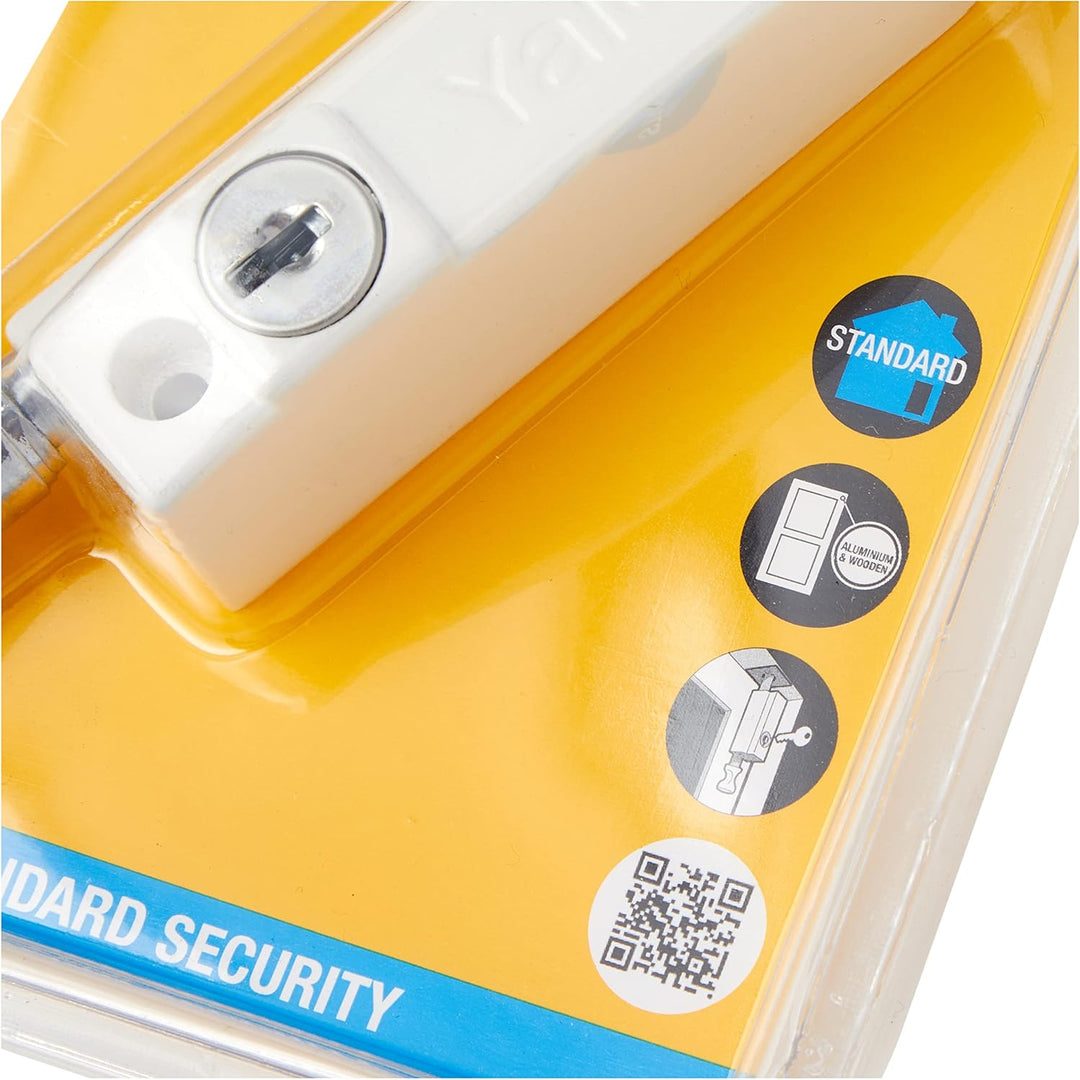 Yale Locks P124WE Türschubriegel (Sichtverpackung), Weiss