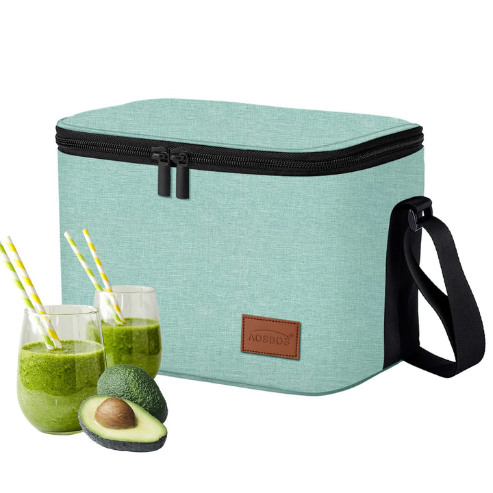 Kühltasche Klein Leicht Lunch Tasche Isoliertasche zur Arbeit Schule Faltbar Wasserdicht Lunchbag Re