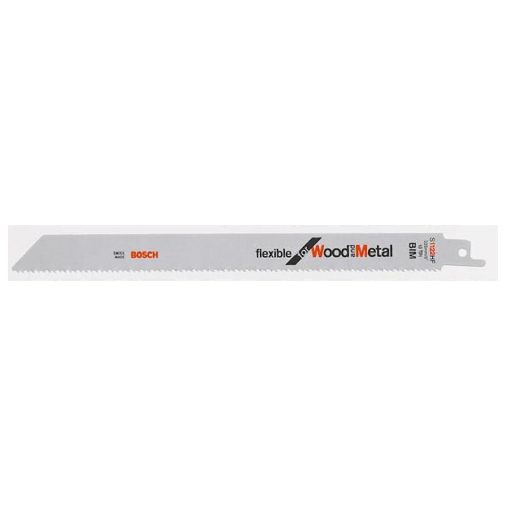 Bosch Professional 25 Stück Säbelsägeblatt S 1122 HF Flexible for Wood and Metal (Länge 225 mm, Zube