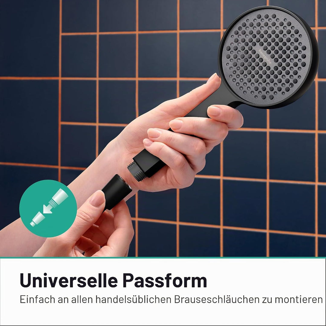 hansgrohe Activera S - wassersparender Duschkopf 8 l/min (EcoSmart), Handbrause mit 1 Strahlart, run