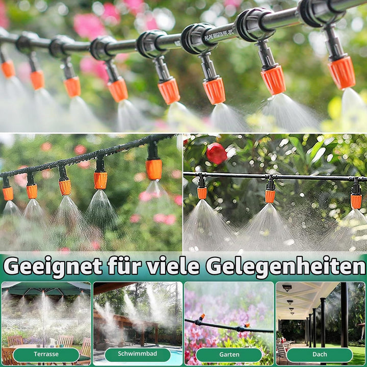 269 Stück Bewässerungssystem,40M+8M Bewässerungsrohre,DIY Gartenbewässerung,Automatische Sprinkler T