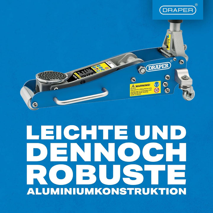 Draper 31242 Wagenheber Aluminium, 1,25 T