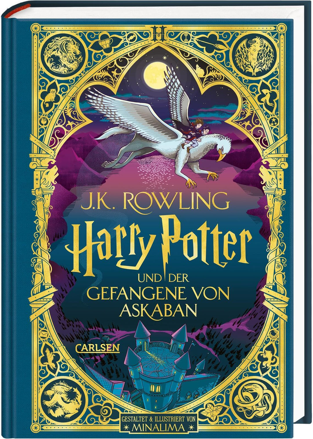 Harry Potter und der Gefangene von Askaban (MinaLima-Edition mit 3D-Papierkunst 3): Farbig illustrie