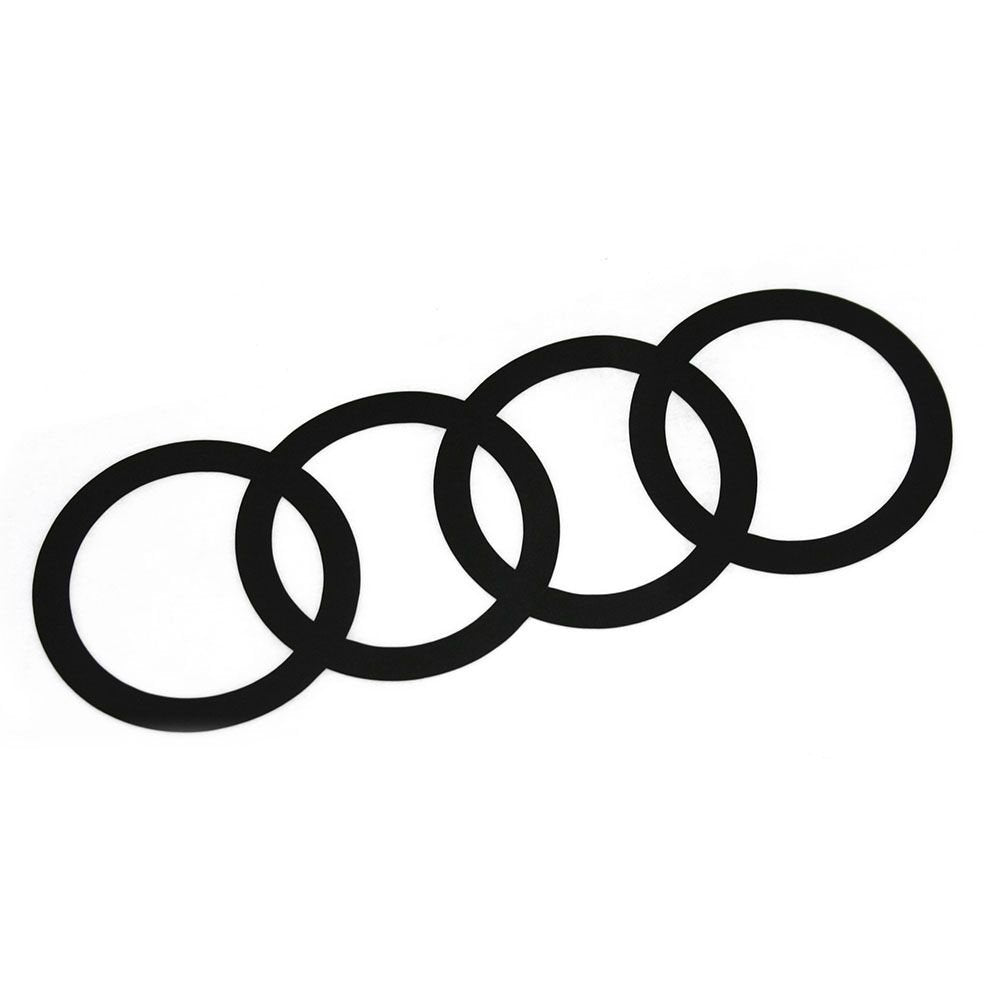 Audi Original Q2 C-Blade Dekorfolie Set Ringe Exterieur Ringe Brilliantschwarz 81B064317 Y9B