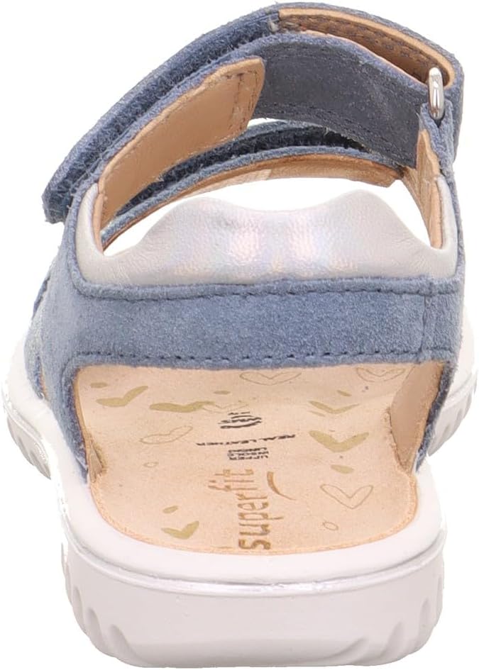 Superfit SPARKLE Sandale 1-009009 Mädchen 32 EU Blau Silber 8030, 32 EU Blau Silber 8030