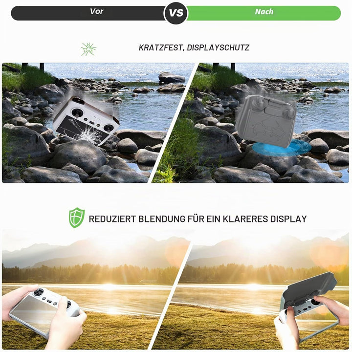 Pilipane Mini 3 Pro Sonnenblende 2-stufiger Sonnenschutz Für DJI Mini 3 Pro RC Fernbedienung Vollbil