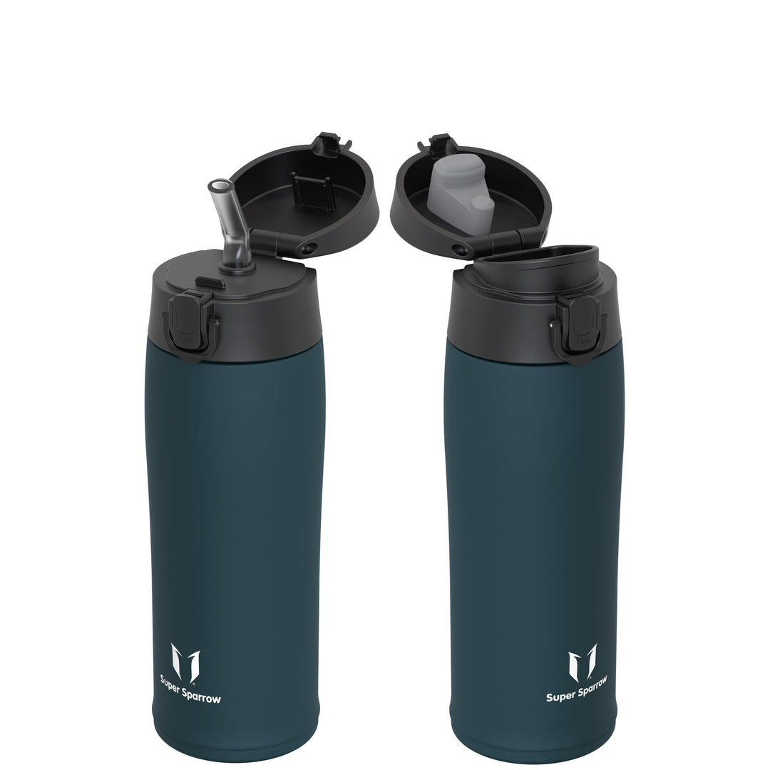 Super Sparrow Trinkflasche Edelstahl - Thermobecher - 350ml, 500ml, 750ml, 950ml - BPA-Frei Thermosf