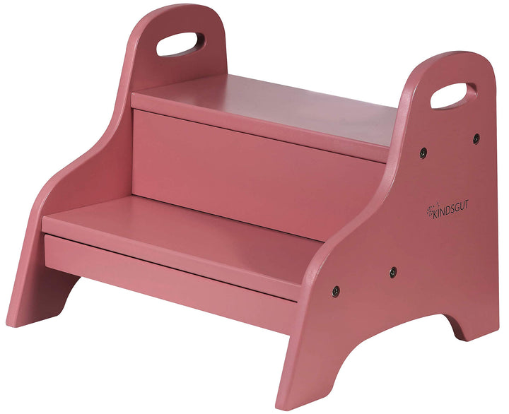 Kindsgut Holztritt, Tritt-Hocker mit 2 Stufen ideal für Kinder, dezente Farben und hochwertige Quali