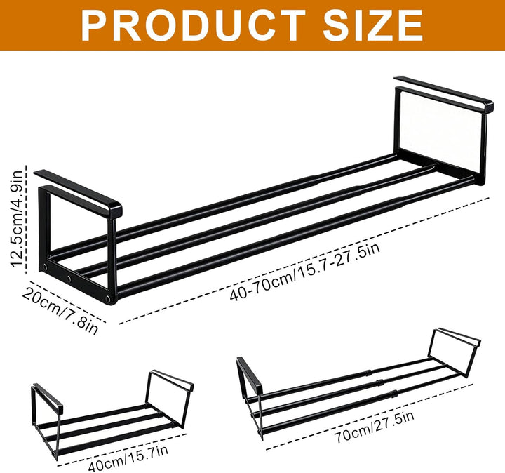 Hängendes Schuhregal Organizer Im Schrank, Erweiterbar Schrankregal, Verstellbarer 40-70cm, Schuhorg