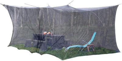 infactory Mückennetz: XXL-Moskitonetz, Innen & Aussen, 300 x 500 x 250 cm, 220 Mesh, schwarz (Moskit