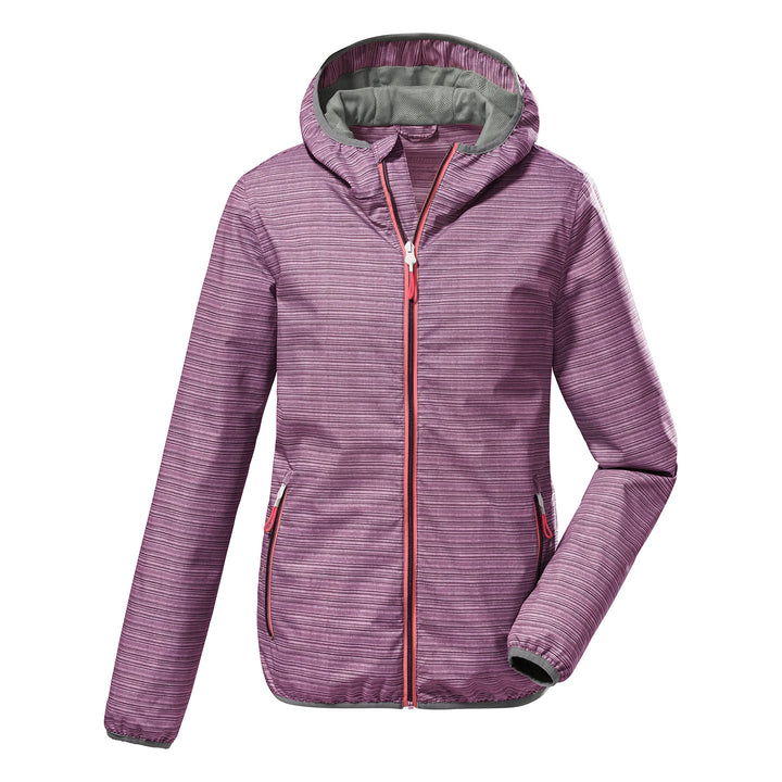 Killtec Damen Kos 3 Wmn Jckt Funktionsjacke/Outdoorjacke mit Kapuze, packbar 34 dunkelrose, 34 dunke