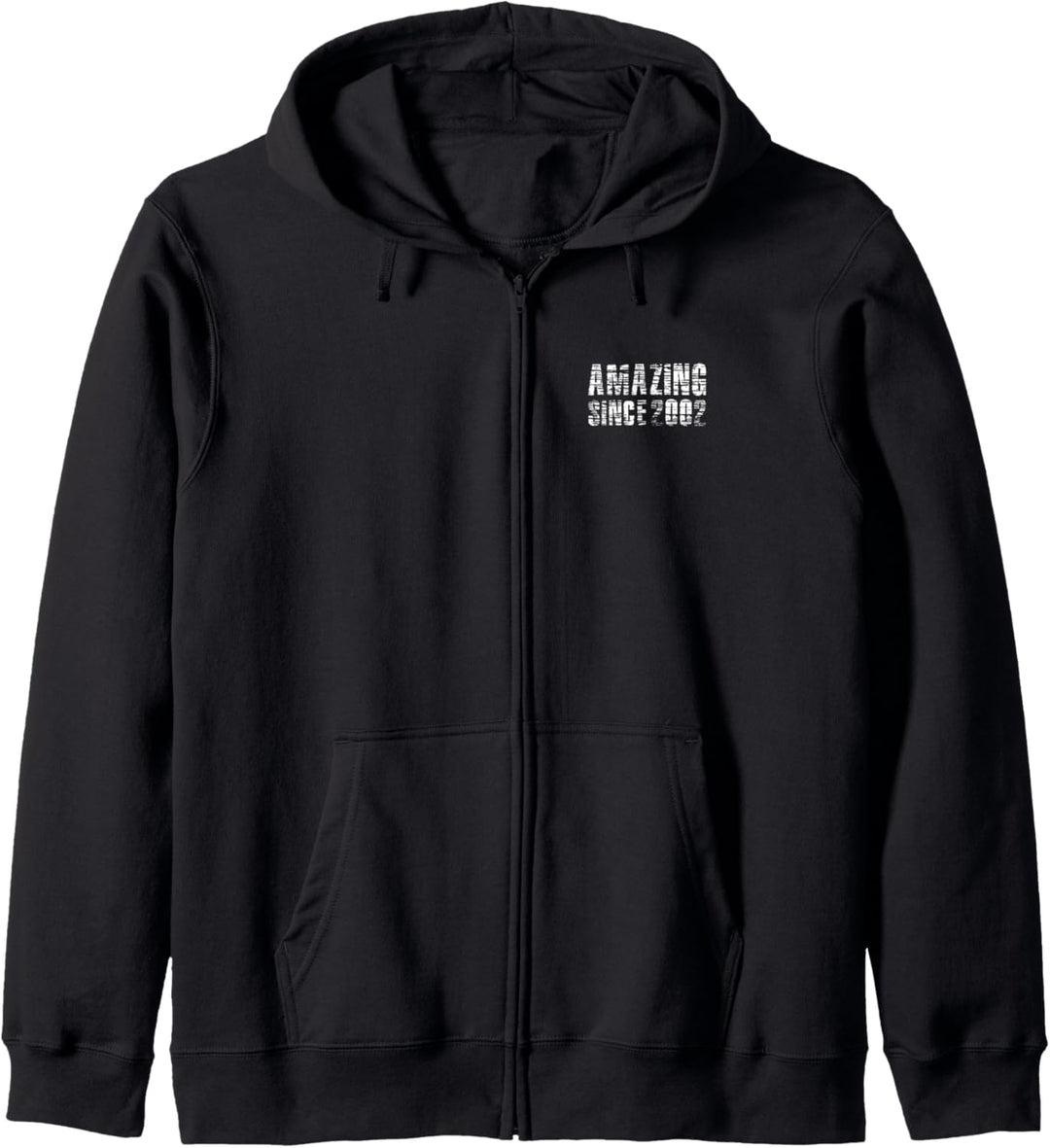 Erstaunlich seit 2002 mit weisser Retro-Schrift Kapuzenjacke