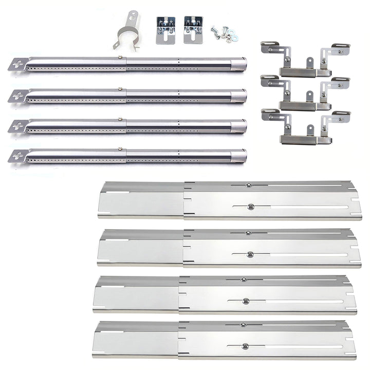 Denmay 31 bis 44CM Einstellbare Grillbrenner aus Edelstahl, Ersatzteile Crossover Rohr und 30 to 53C