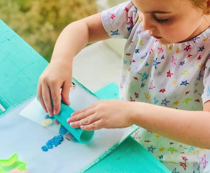 CRAYOLA - Glitter Dots, Sparkle Station super Set, glitzernde Dekorationen mit modellierbarem Glitte