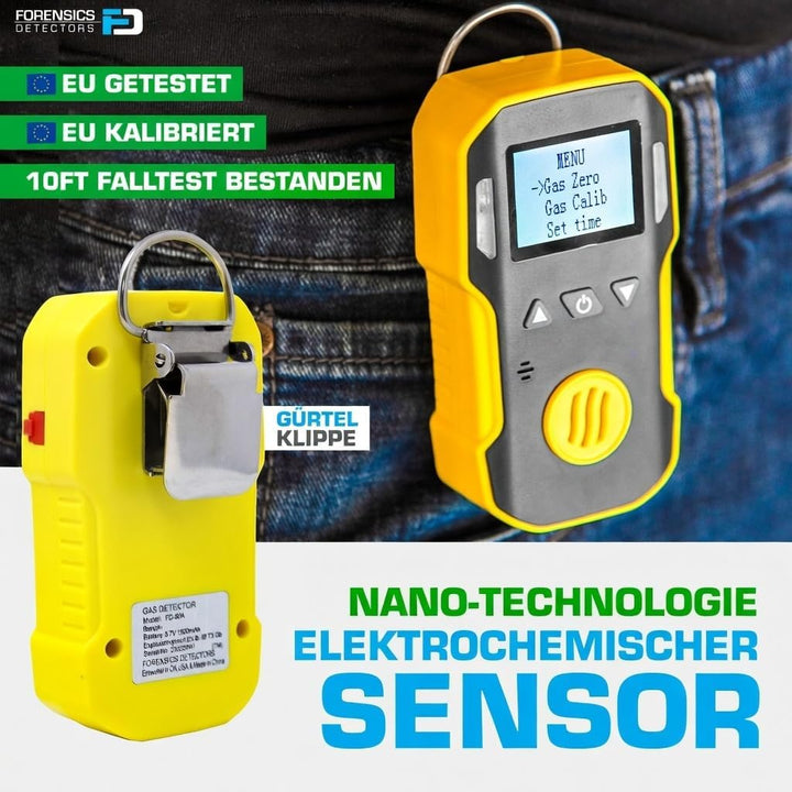 FORENSICS Sauerstoff O2 Detektor & Analyzer | Ton, Licht und Vibration Alarm | 0-30% O2