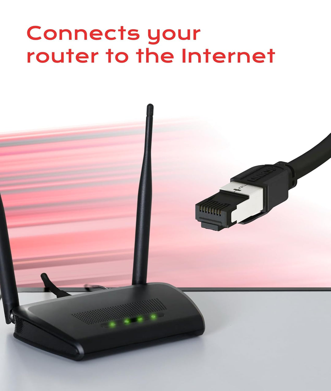 LINKUP - [40Gbps Zertifiziert] Cat8-Ethernet-Patchkabel Doppelt Geschirmt┃2000MHz (2Ghz) Cat8.1┃Zuku