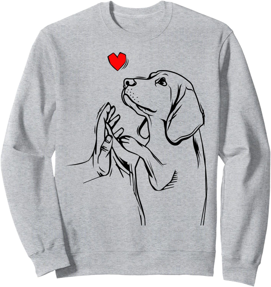 Beagle Liebe Frauchen Hunde Sweatshirt