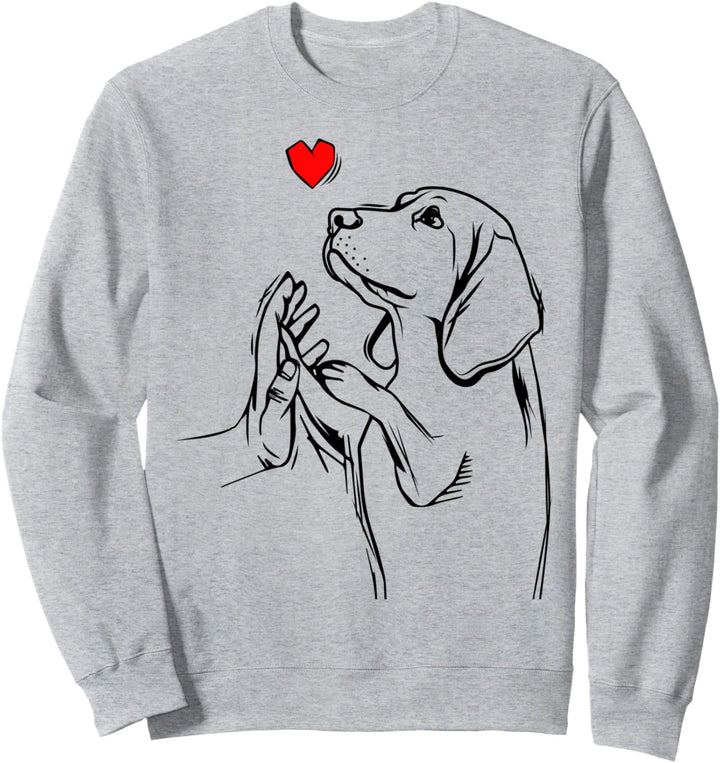Beagle Liebe Frauchen Hunde Sweatshirt