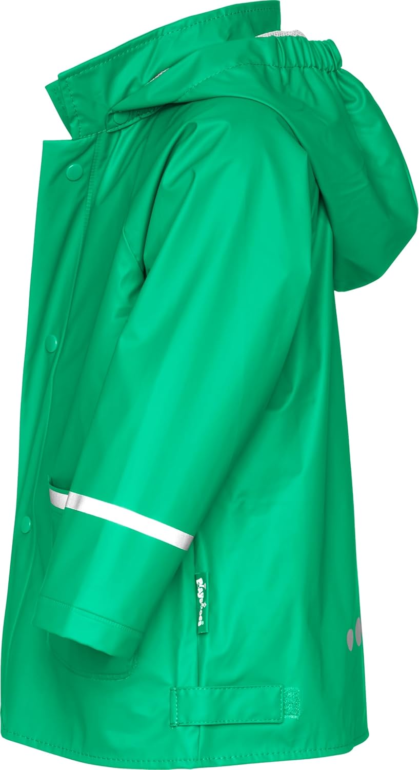 Playshoes Unisex Kinder Regenjacke Wind-und wasserdicht Regenmantel Regenbekleidung 74 Grün, 74 Gr&#