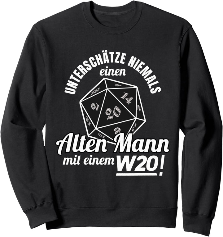 Pen Paper Fantasy Rollenspiel d20 lustiger Spruch Sweatshirt