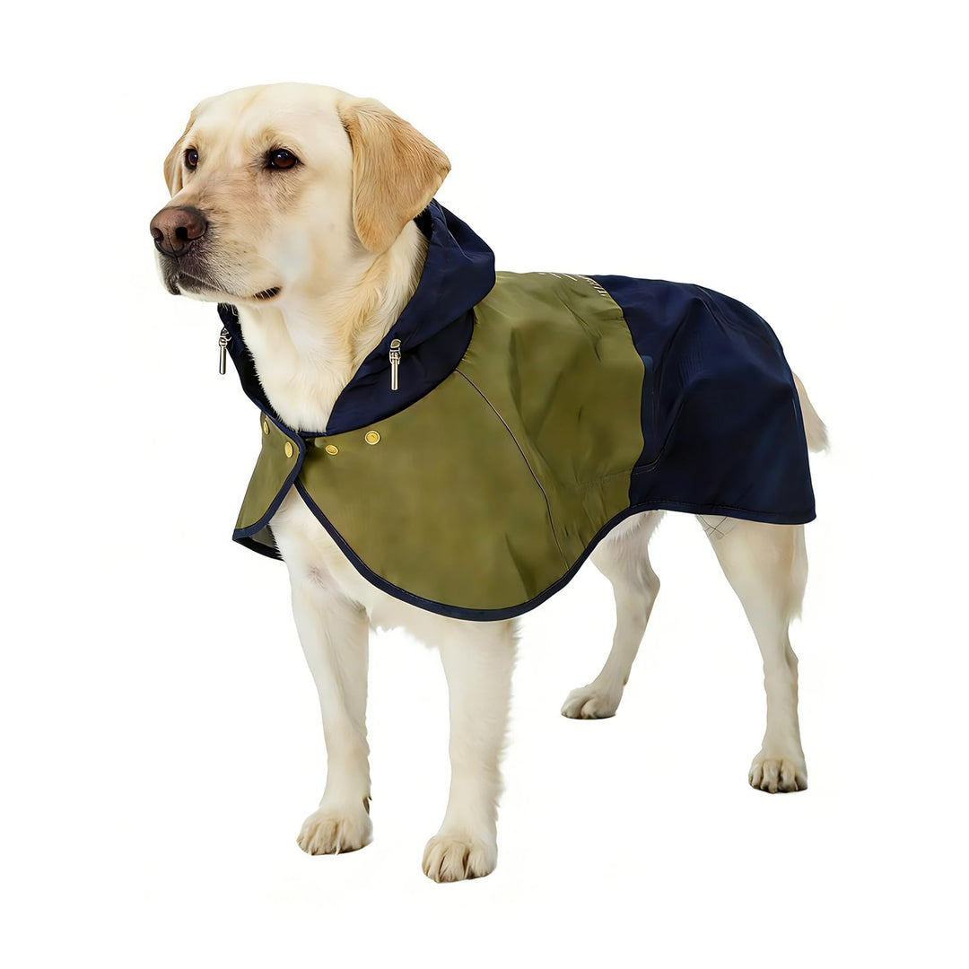 Regenmantel Hund wasserdicht &amp; Winddicht, leichte Regenjacke mit Kapuze XS, XS