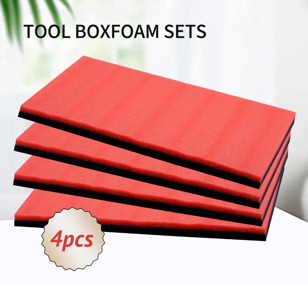 4 StüCk 40×30×2.5cm Schaumstoffeinlage Werkzeug,Precision Defined Werkzeugkisten-Schaumstoff,Multila