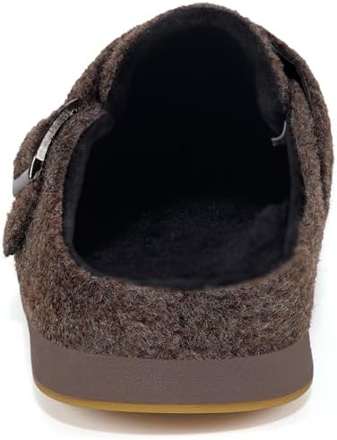 Gaatpot Filzclog Winter Hausschuhe Warme Pantoffeln für Damen Herren,Gr.36-46 36 EU Braun A, 36 EU B