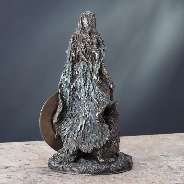Veronese Design Skulptur Maiden Freya nordische Göttin der Liebe Schönheit und Krieg, kaltgegossenes