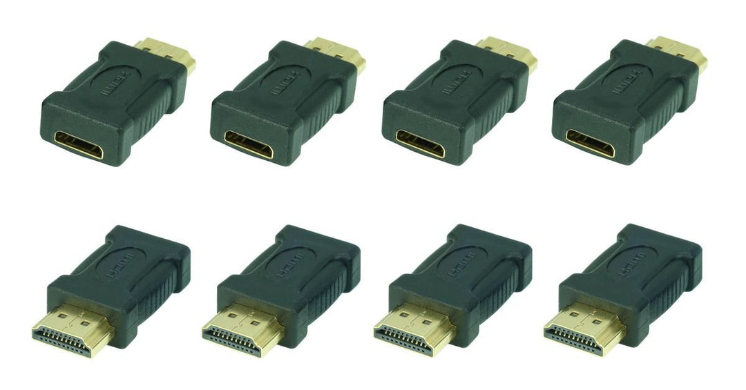 8X SunshineTronic High Speed HDMI-Adapter | Mini HDMI-Buchse(C) auf HDMI-Stecker(A) | #DA553 (8 Stüc