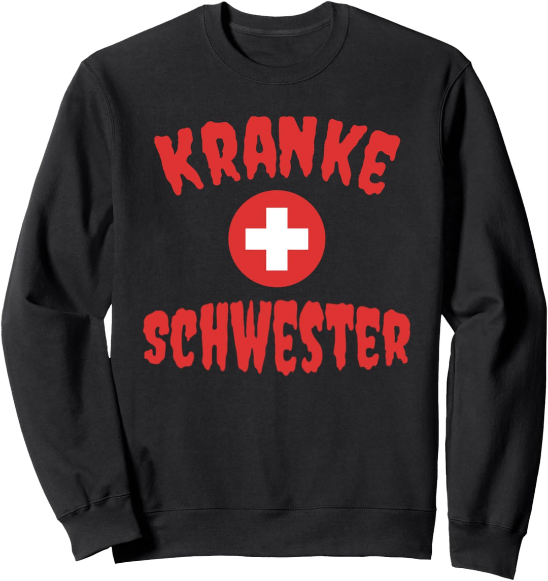 Halloween Krankenschwester Kostüm Kranke Schwester Sweatshirt