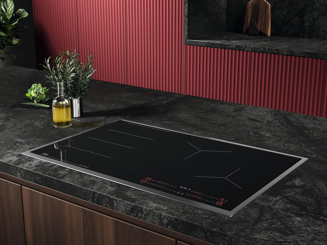 AEG IKE84441XB Autarkes Kochfeld / Herdplatte mit Touchscreen, Topferkennung & Hob²Hood-Funktion / I