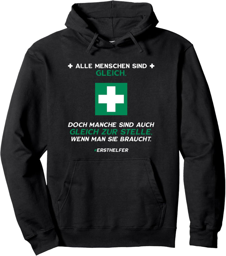 Erste Hilfe Ersthelfer Notfallhelfer Rettungshelfer Rettung Pullover Hoodie