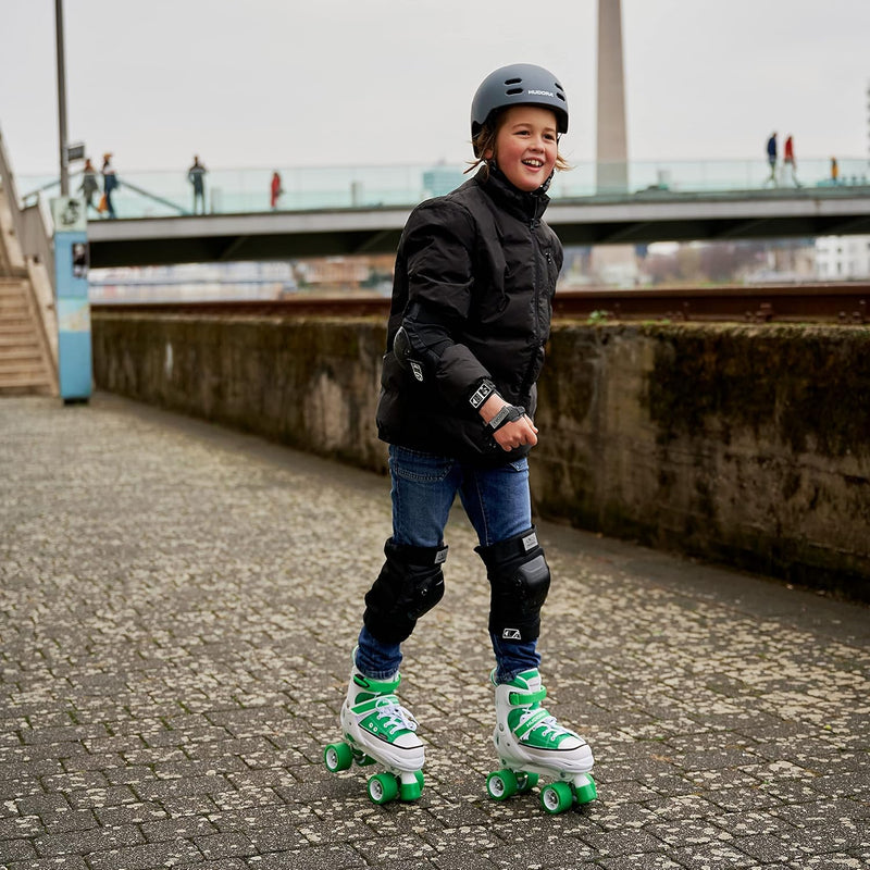 HUDORA Roller Skates, Sneaker für Kinder und Jugendliche - Grössenverstellbare Rollschuhe - Komforta