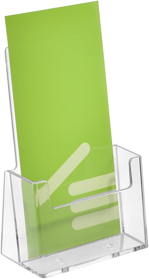 Zeigis 10 Stück DIN Lang Prospekthalter/Prospektständer/Flyerhalter/Flyerständer im Hochformat