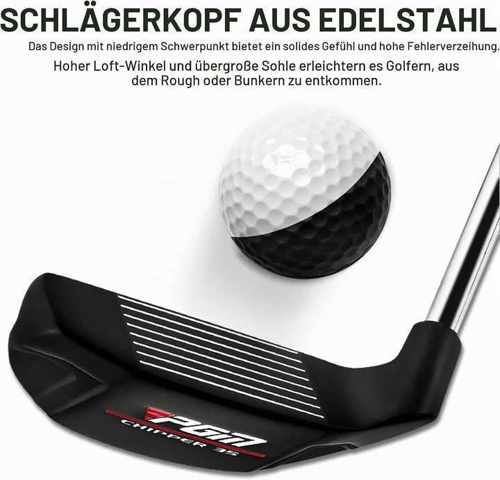 PGM Golf Club Chippers, Blade Putters for Men & Women - Easy Flop Shots – Legal for Tournament Play,