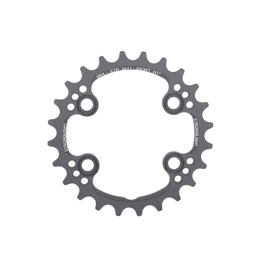 Stronglight Unisex – Erwachsene Kettenblatt-2286577610 Kettenblatt, grau, 24(34/38) Zähne