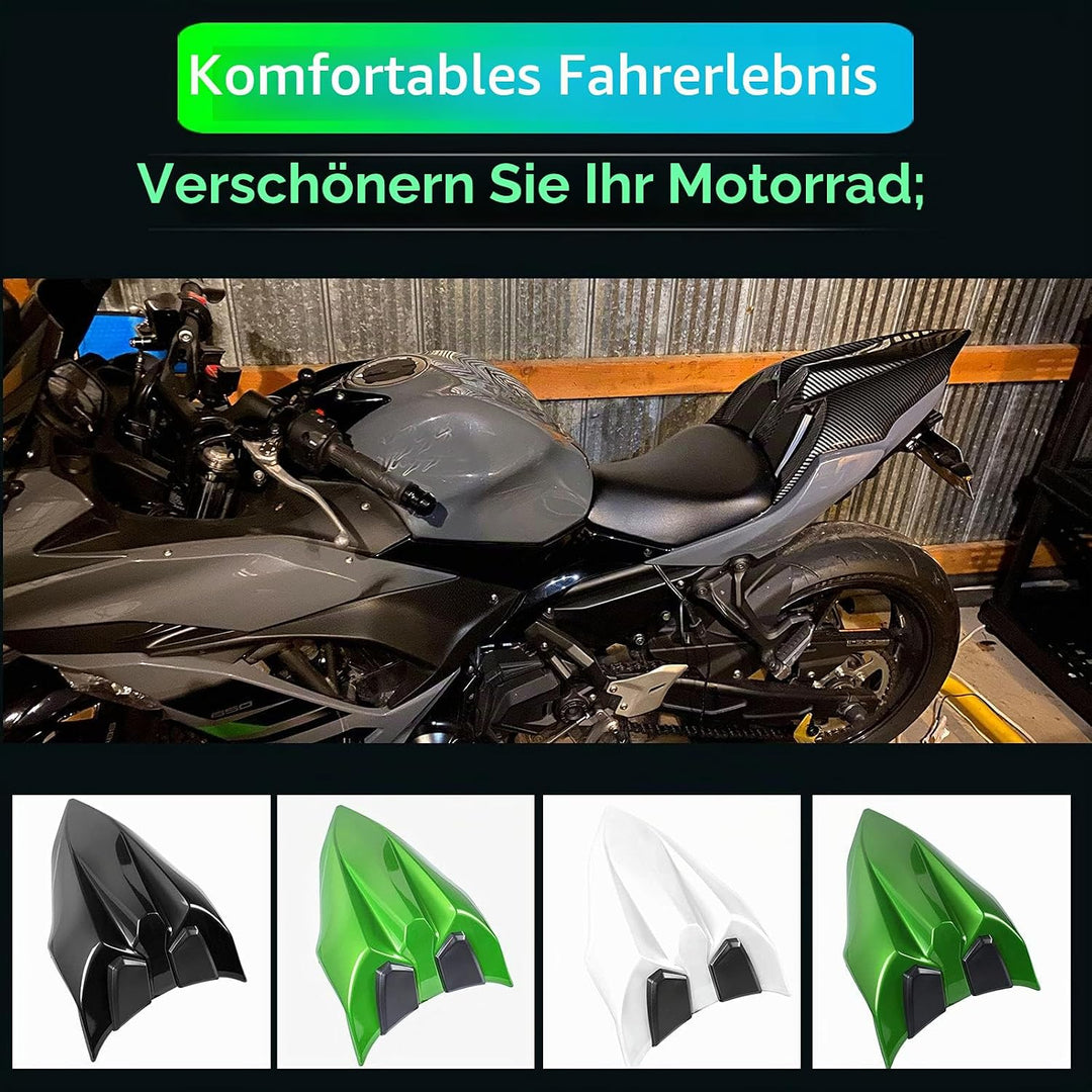 Replacement for Ninja650 Z650 Sitz Abdeckung Hinten Sozius Harte Solo Sitz Gugel Buckel für Ninja 65
