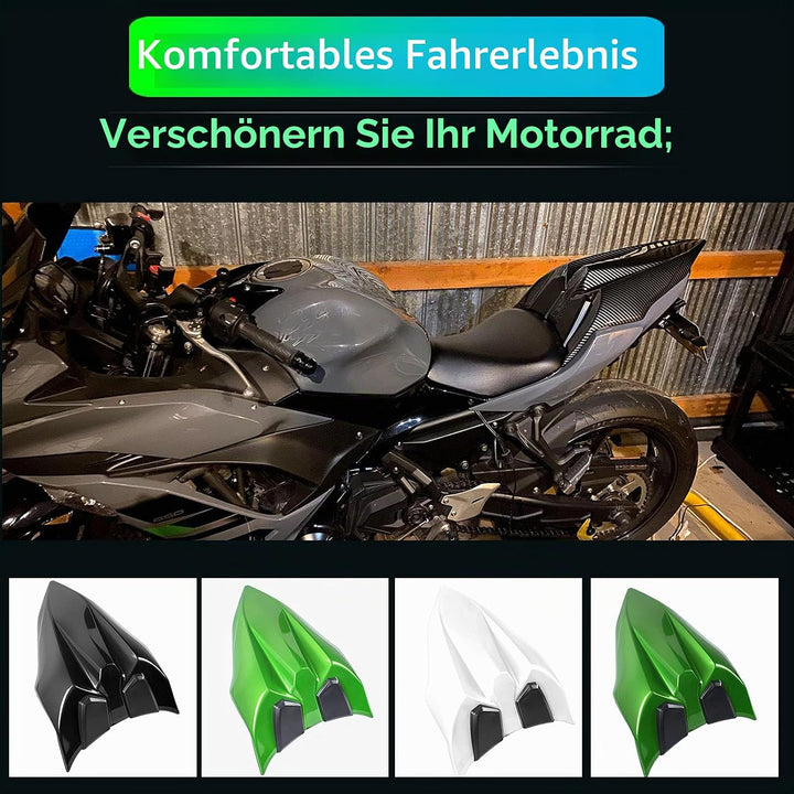 Replacement for Ninja650 Z650 Sitz Abdeckung Hinten Sozius Harte Solo Sitz Gugel Buckel für Ninja 65