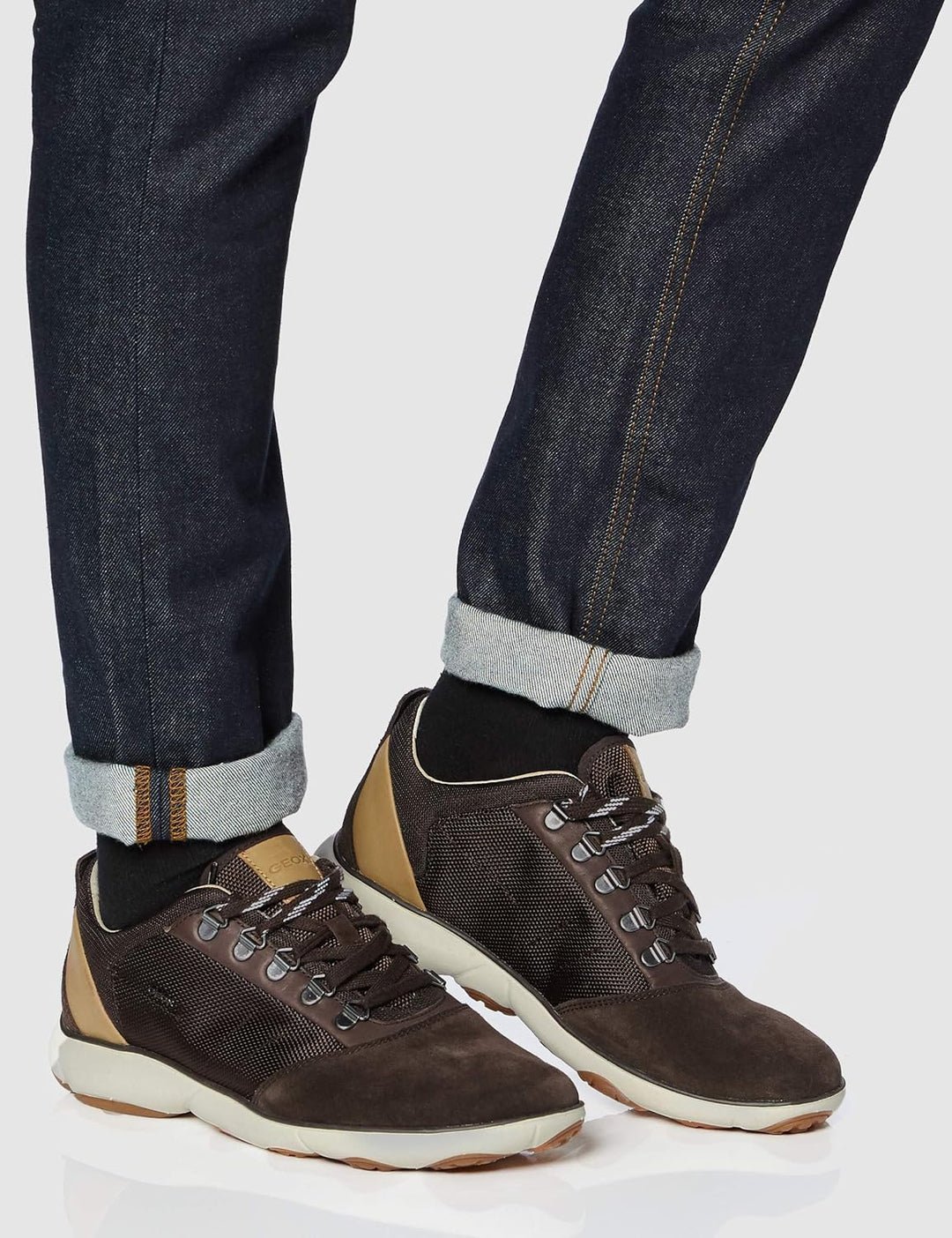 Geox Herren U Nebula A Sneaker, 41 EU Braun Brown C0013