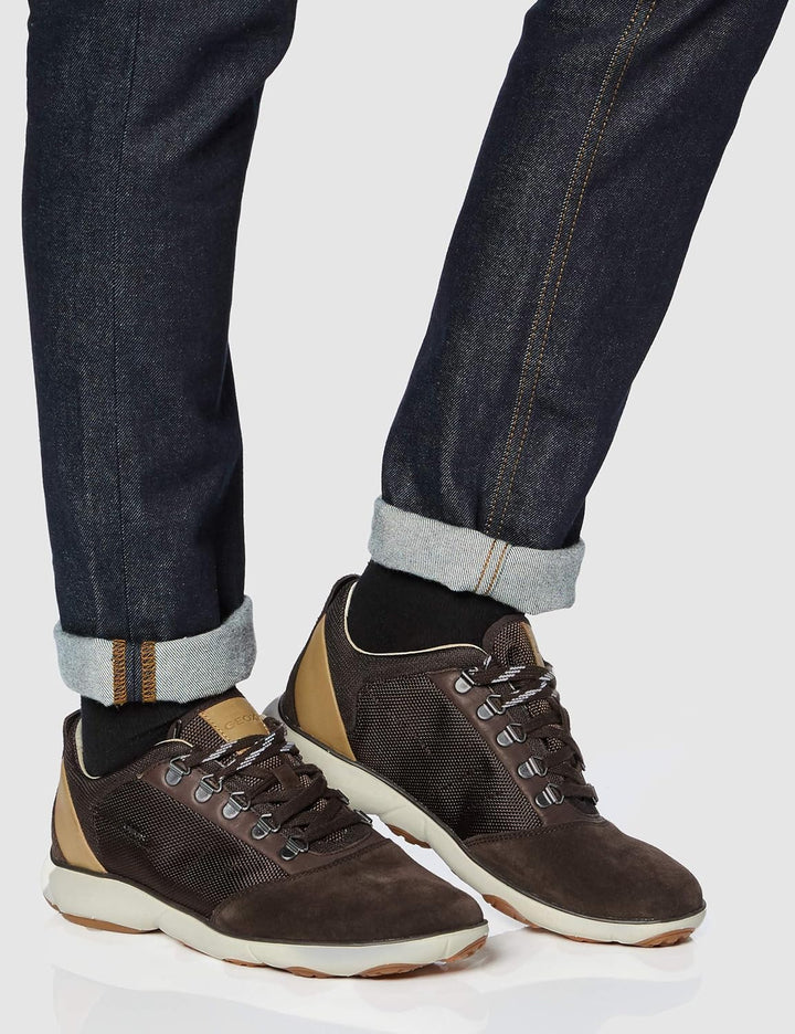 Geox Herren U Nebula A Sneaker 45 EU Braun Brown C0013, 45 EU Braun Brown C0013