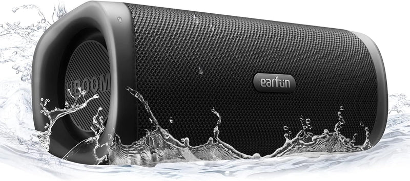 EarFun UBOOM L Bluetooth Lautsprecher, Kabelloser Lautsprecher 28W Stereo Sound, Satte Bässe mit 2 T